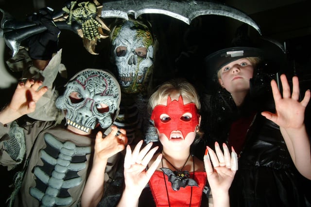 Cuckney Church of England Primary School held a Halloween event in 2009 for pupils with a fancy dress competition, carved pumpkin competition, disco and refreshments. Pictured are winners of the fancy dress, pictured L to R are; Jacob Shutt 6, Callum Hunt 10, Isabel Revill 4 and Hannah Walters 8.