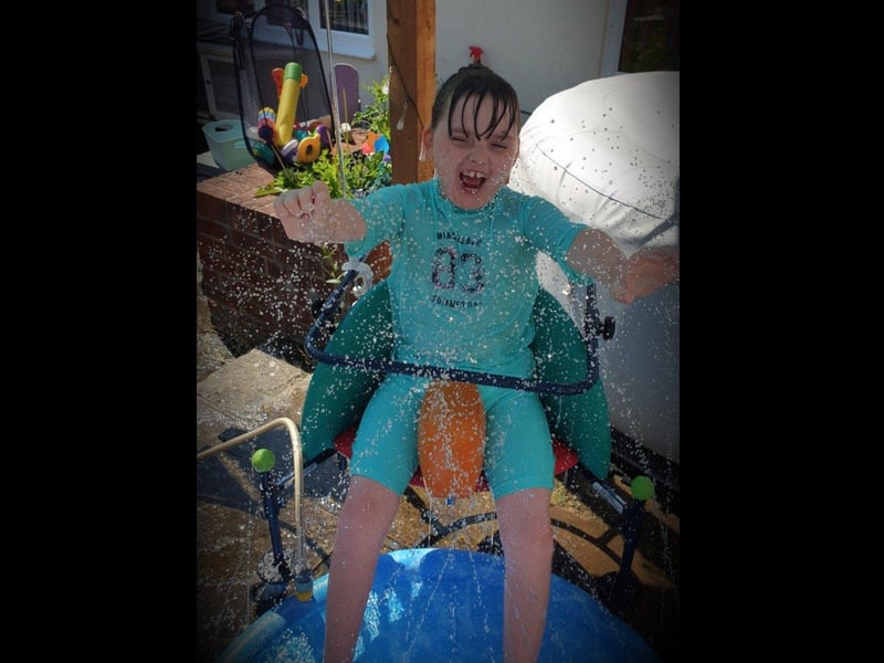 Readers of The News submitted their hot weather photos as temperatures hit 28C over the weekend (July 17-18, 2021). Pictured is Nickki Brown's daughter, Lana.