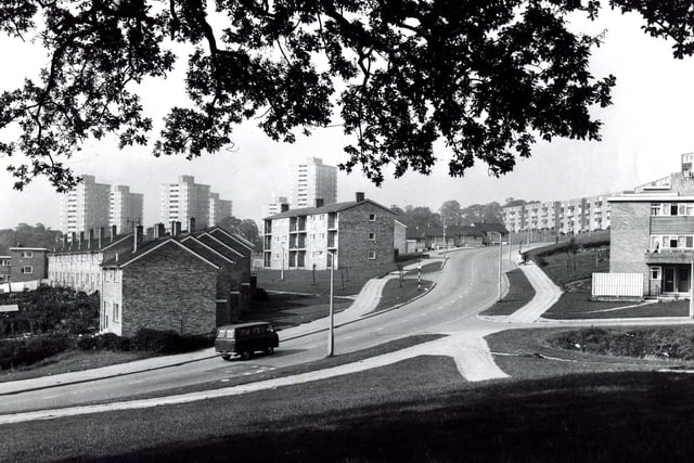 Quiet scenes in Gleadless Valley, Sheffield, 1967