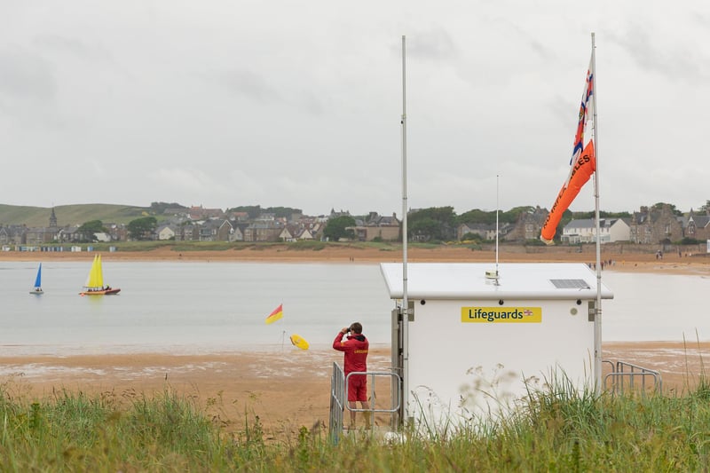 RNLI lifeguards not only monitor the coast but are also on hand to offer safety advice and administer minor first aid to beach goers