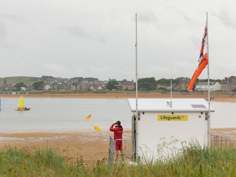 RNLI lifeguards not only monitor the coast but are also on hand to offer safety advice and administer minor first aid to beach goers