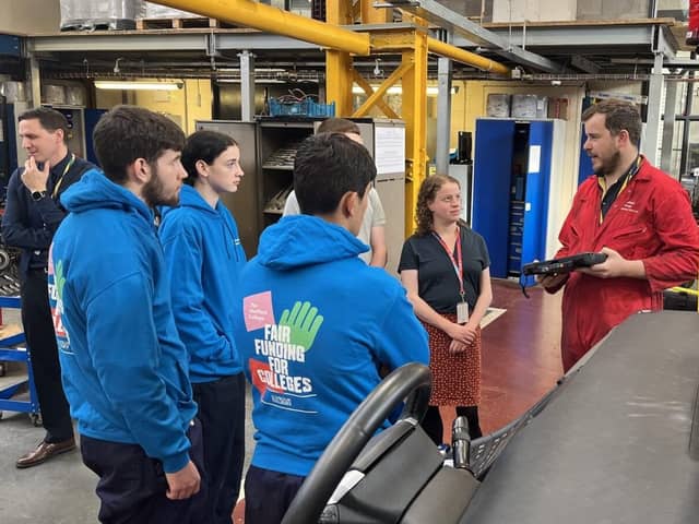 Olivia Blake, Sheffield Hallam MP, visits The Sheffield College during Colleges Week 2023.