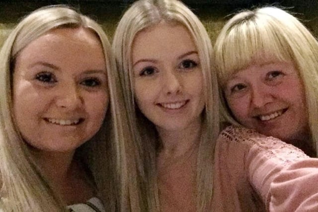 Olivia Grace nominated her mum, right, an end of life nurse; her sister, left, a senior nurse at Sheffield Children’s Hospital and herself who is a student biomedical scientist.