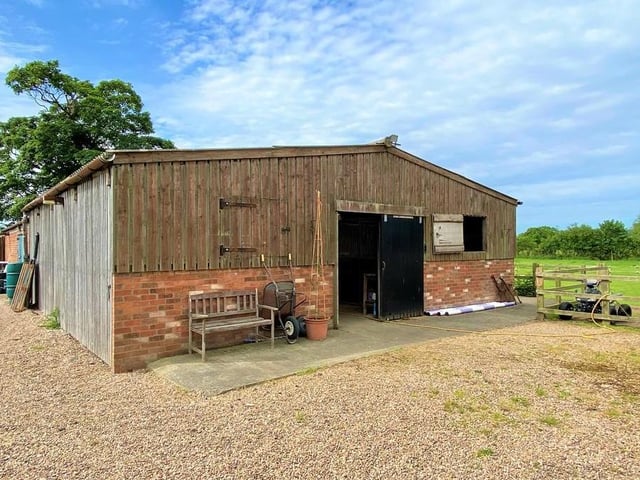 One of the prized assets at The Gables Farm is this sizeable stable-block. Inside are four individual stables.