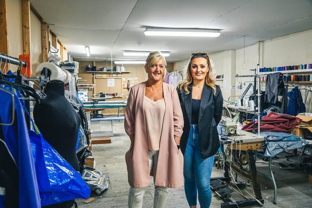 Sharon opened Zig Zags, a clothes alteration business and had to take on a number of staff, including her daughter Georga, to keep up with demand.