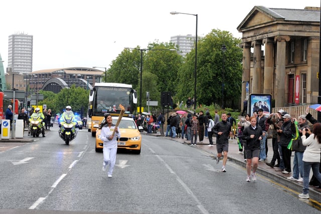 Did you watch the torch parade in North Bridge Street,?