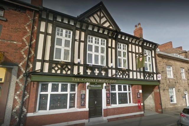 The County Music Bar, on Saltergate in Chesterfield town centre, made the list.