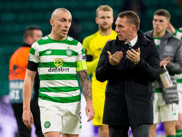 Scott Brown is set for a surprise reunion with former Celtic boss Brendan Rodgers. The midfielder’s departure from Aberdeen was confirmed earlier this week and he is now assessing his options. Rodgers has invited him to spend time with Premier League side Leicester City. He said: “We’re going to have a chat about organising for him to come down because he gave me so much in my time there and I want to try to be reciprocal to him.” (Daily Record)