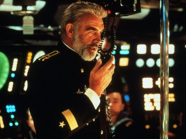 Sean Connery in Hunt for Red October in 1990