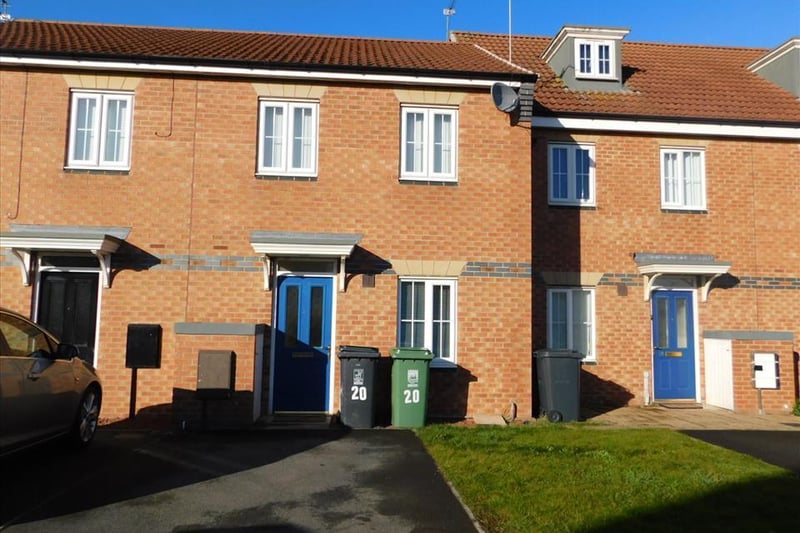 This three bedroom town house is on the market for £99,950.