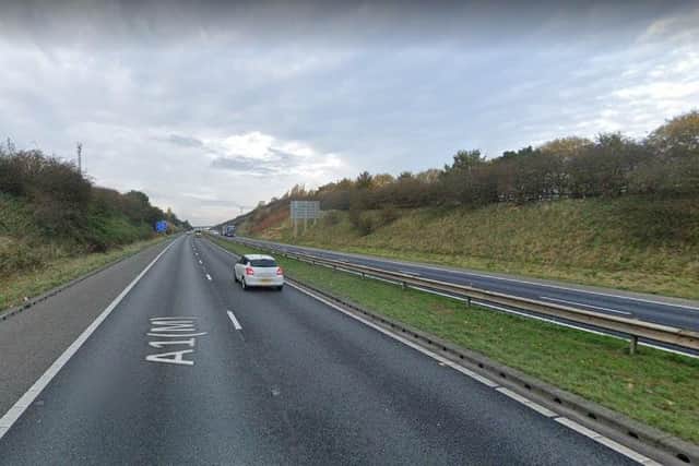 The section of the A1(M) to be closed tonight near Sheffield is between J34 and J35.