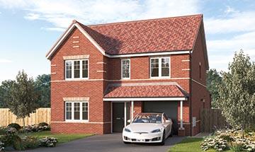 An example of the four-bedroom detached Sudbury home at the development.