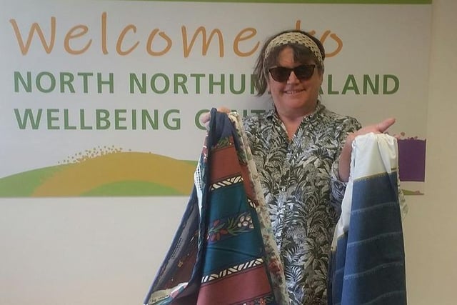 Rothbury WI made and donated laundry bags for the nursing team.