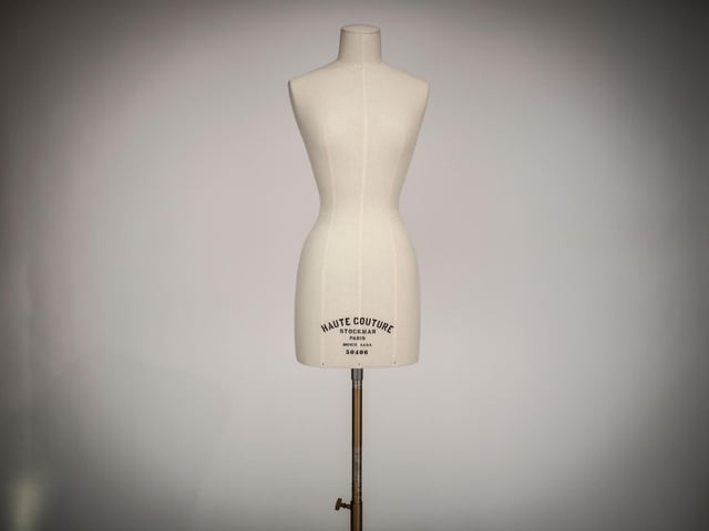 A Stockman mannequin is pictured at Christian Dior's Haute Couture fashion house