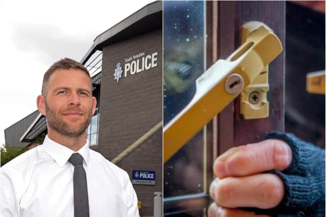 Jamie Henderson, of South Yorkshire Police, has commented on the force's latest burglary figures