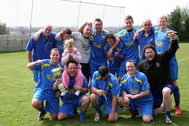 Havant Sunday League Challenge Cup winners Blue Bell Pirates, 2010.