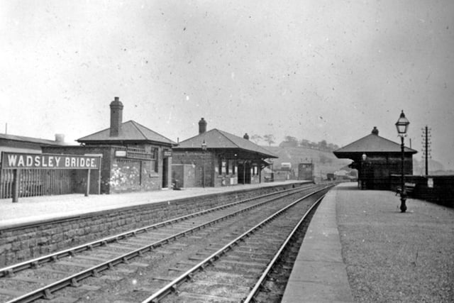 Wadsley Bridge Station, off Halifax Road, opened in 1845 and officially closed in 1997. It is pictured here sometime between 1900 and 1919