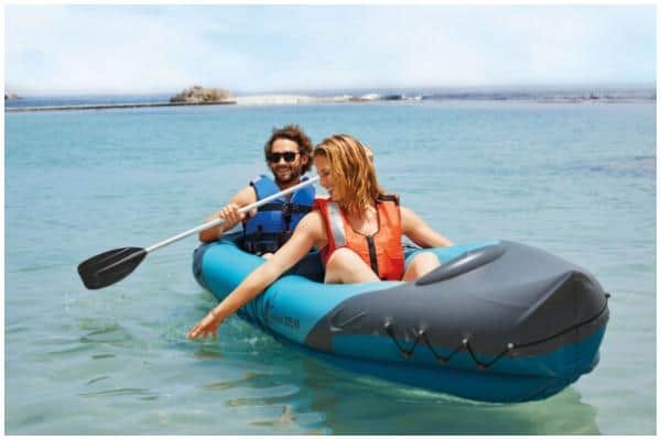 The Crivit 2-Person Inflatable Kayak is big enough to fit two people, and according to Lidl, it’s big and robust enough to be taken out to sea (Photo: Shutterstock)