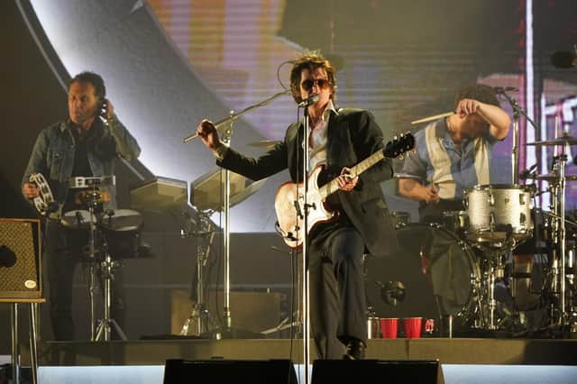 Arctic Monkeys performing at the Glastonbury Festival at Worthy Farm in Somerset. Picture date: Friday June 23, 2023.