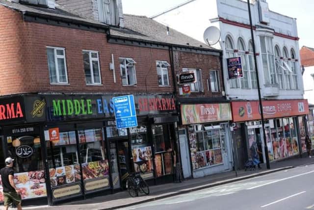 London Road, Sheffield, is lined with restaurants and takeaways