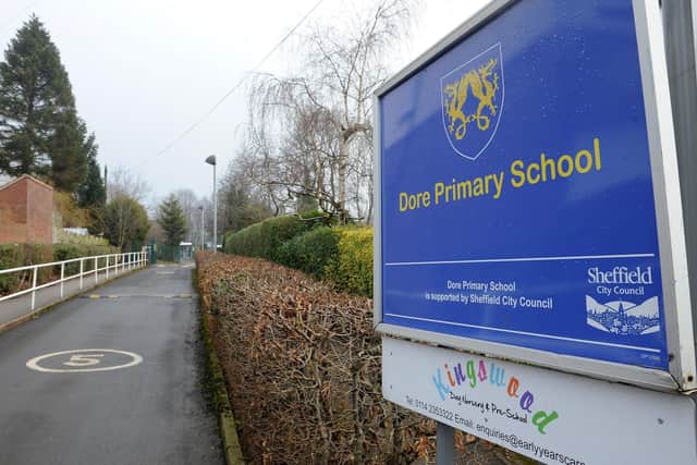 Dore Primary School. Olivia Blake, MP for Sheffield Hallam, urged ministers to ensure schools were safe after a parent was seriously injured by cladding falling off a building.