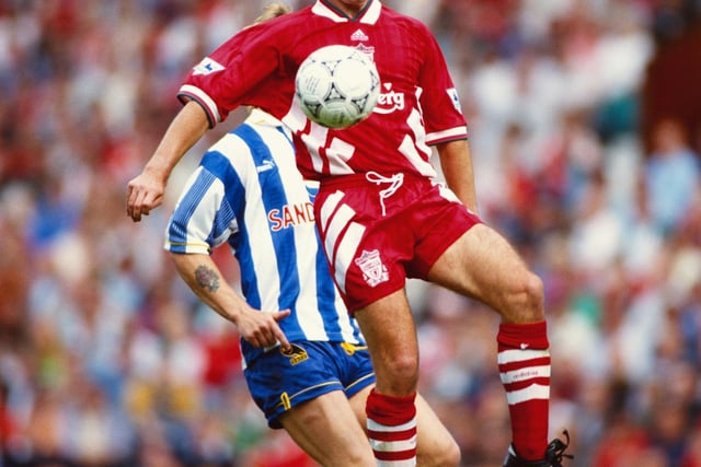 Nigel Clough scored twice on his debut as Liverpool beat Sheffield Wednesday on Anfield on August 14, 1993. But he struggled for a first team place when Robbie Fowler broke through. He left Liverpool for Manchester City in Jan 1996 and was relegated with the Maine Road club that year.