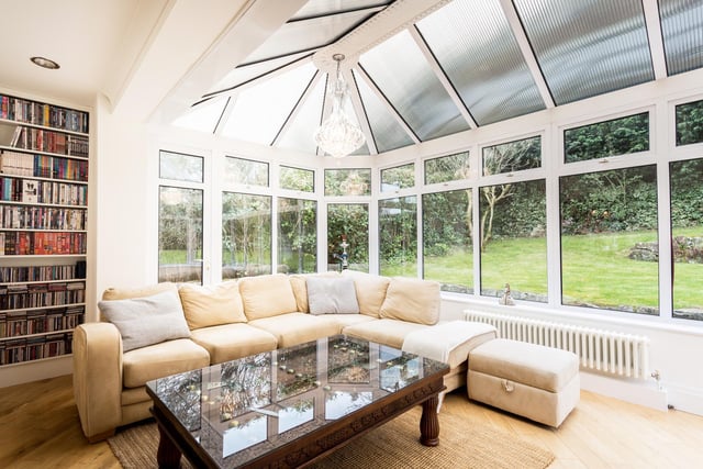 From the conservatory you get great views of the well-maintained and landscaped garden.
