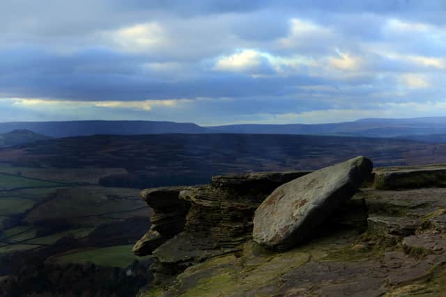 15 Feb 2016...Possible Picture Post....Stanage Edge in the Peak District.....Tech details Nikon D800, 80-200 mm lens, f5.6,  160 sec, ISO 100. Picture Scott Merrylees