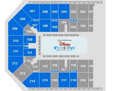 Ticketmaster has posted a seating plan for Disney on Ice 2021 at Sheffield Utilita Arena.