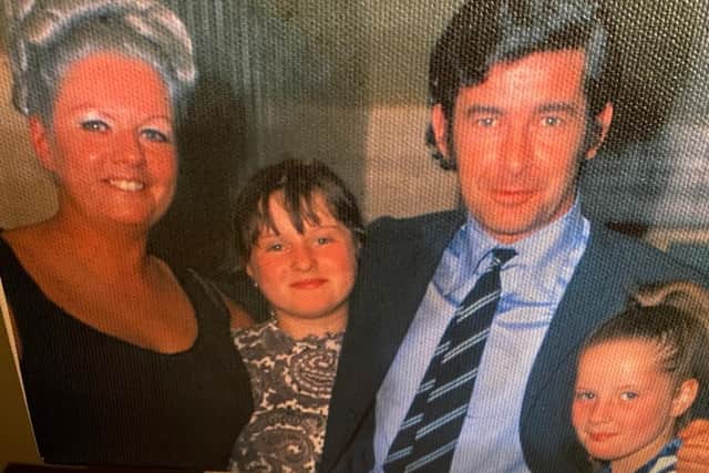 Publicans Pat and Owen Crehan met at Nether Edge Dance Hall in Sheffield in 1957 and went on to have four daughters together. Pat is pictured here with the comedian Dave Allen