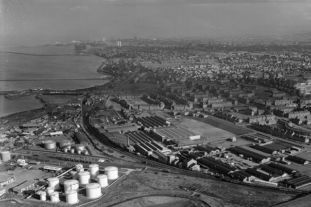 A view of the Granton Wire Works in 1963.