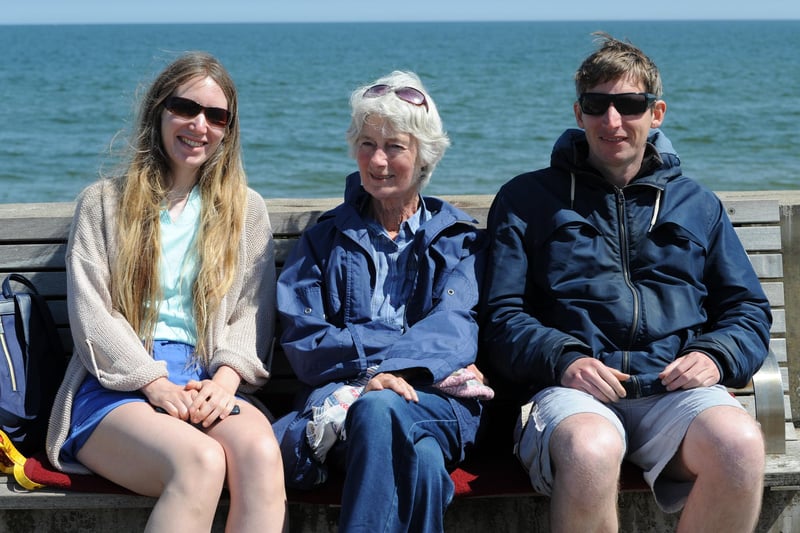 Enjoying the sunny weather at Seaburn, Sunderland - the Payne family.