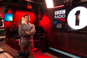 James Cusack at the Radio 1 studio.