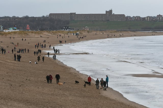 Many in the borough took a trip to the seaside on the last day of 2021.