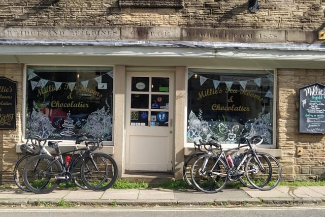 Millies Tea Rooms, Chocolatier and Bed & Breakfast, 7 Church St, Hayfield, High Peak, SK22 2JE. Rating: 4.6/5 (based on 287 Google Reviews). "Incredible food. Wonderful service and just a wholesome place."