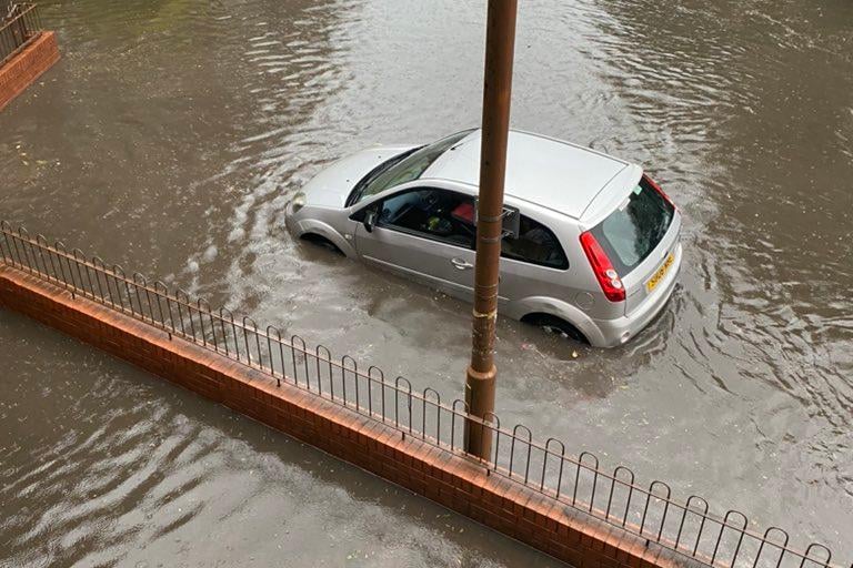 Extreme downpours across the city caused major flooding in the Gorgie area of the city. The heavy rainfall caused disruption to travel and rail services on Sunday.