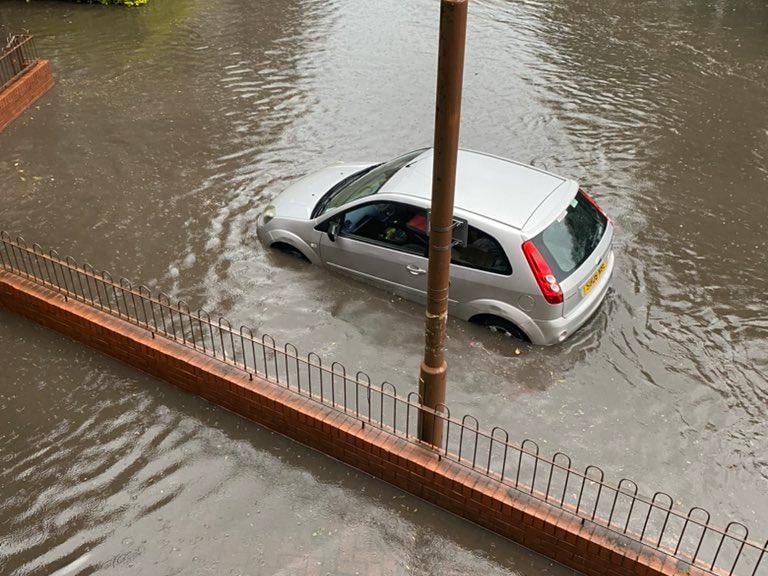 Extreme downpours across the city caused major flooding in the Gorgie area of the city. The heavy rainfall caused disruption to travel and rail services on Sunday.