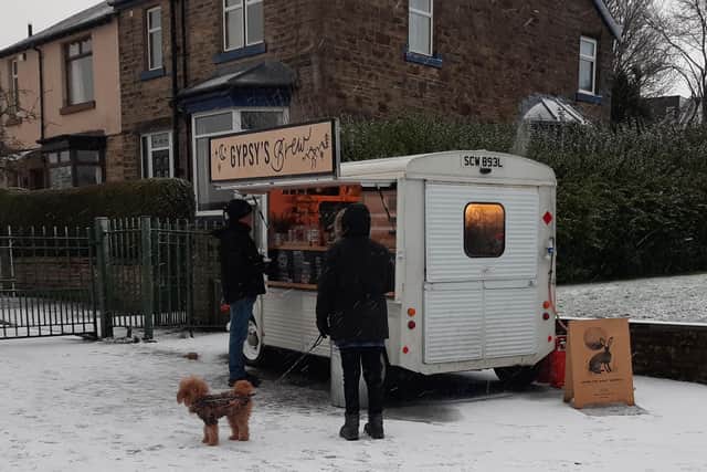 The Gypsys Brew van pictured at the gates of Bole Hills park earlier this year