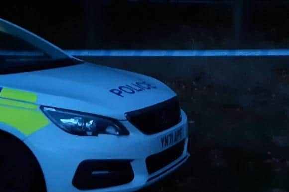 Police were called to reports of shots being fired on Palgrave Road in Southey, Sheffield, yesterday evening, Wednesday, May 17. File picture shows a police car