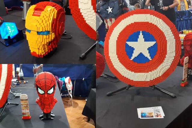 One of the most popular displays at the event featured these marvel inspired creations.