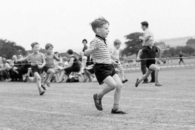 Back to 1968 and Berry Hill School sports day - is this you at the finish line?