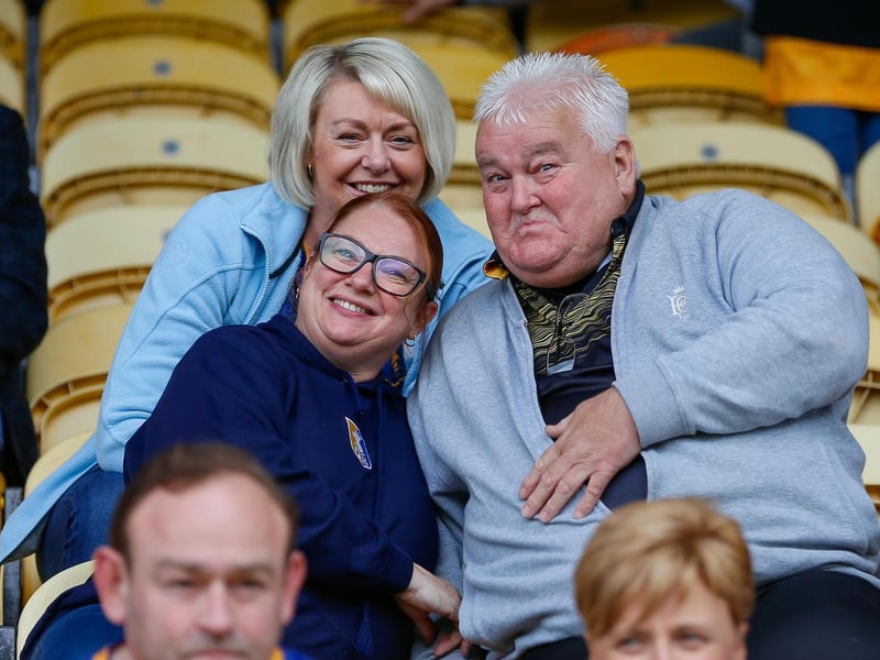 Mansfield Town fans before the match with Harrogate.