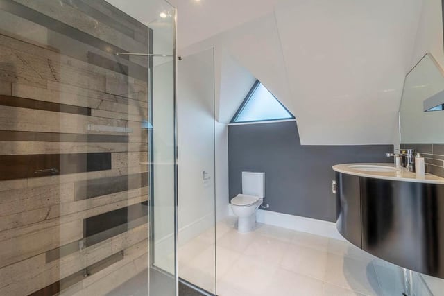 A shower room on the second floor that is a prime example of how impeccably presented the property is. High quality throughout.