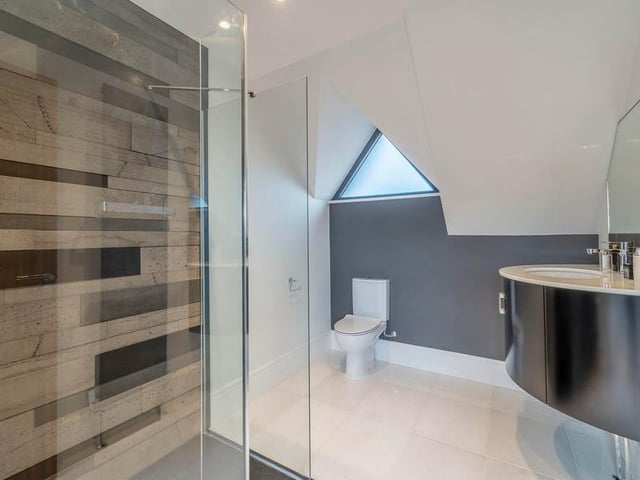 A shower room on the second floor that is a prime example of how impeccably presented the property is. High quality throughout.