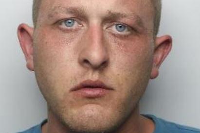 Pictured is Joshua Jones, aged 26, of Low Road, Conisbrough, Doncaster, who was jailed for ten-months after he admitted dangerous driving, driving over the limit for cannabis, driving without insurance and a licence, failing to stop after an accident and possessing cocaine. Sheffield Crown Court heard how Jones failed to stop and sped away from police and was involved ina collision after he had been seen at Bolton Street and Hill Top Road, at Denaby Main, Doncaster.