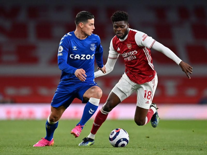 Real Madrid could be set to try and lure Everton midfielder James Rodriguez back to Spain. (Sport)
  

(Photo by Justin Setterfield/Getty Images)