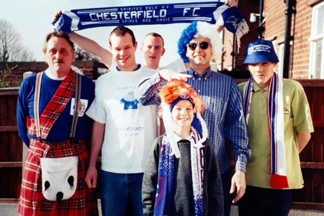 Devoted Spireite Robert Wilmot became famous for wearing a kilt to Chesterfield FC's biggest games. The picture shows Robert, of Chesterfield, in his kilt.