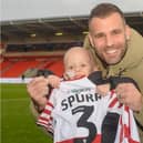 Former Sheffield Wednesday defender Tommy Spurr with his son Rio. (Photo: Doncaster Rovers FC).