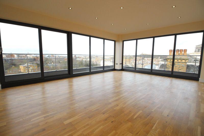 Benefiting from full length and width windows to two sides providing stunning sea views and views over Scarborough.