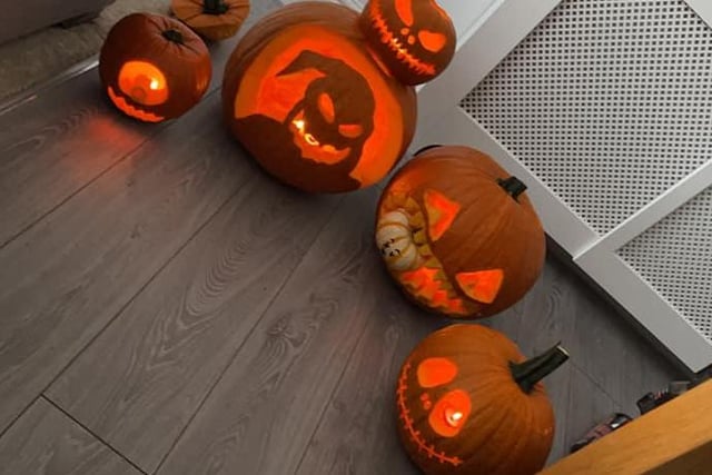 So many great jack-o-lanterns from Danielle Brocklesby.
